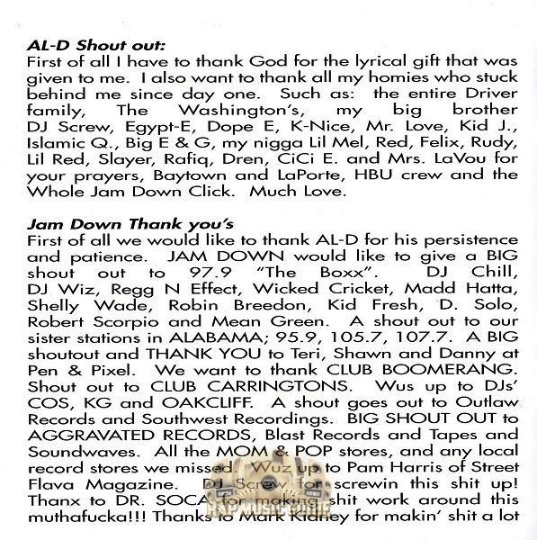 洋楽 AL-D/HOME OF THE FREE/G-RAP Al-D - Home Of The Free: CD | Rap Music Guide